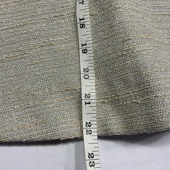 BANANA REPUBLIC Woman's Sz 0 Beige Tincel Peplum Sleeveless Blouse Shirt - Picture 8 of 8